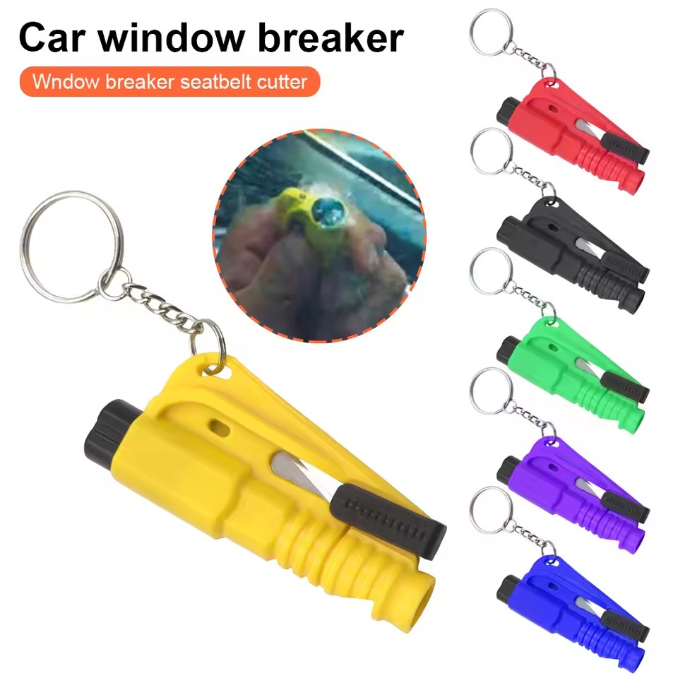 安全ハンマー 車用脱出ツール 3-in-1 窓割り器 シート - Rescue Rope Throw のレビューと価格