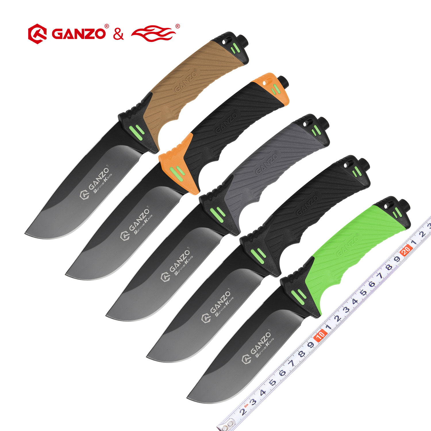 Ganzo G8012 ナイフ固定刃サバイバルハンティングア - Bushcraft Knife Fixed のレビューと価格