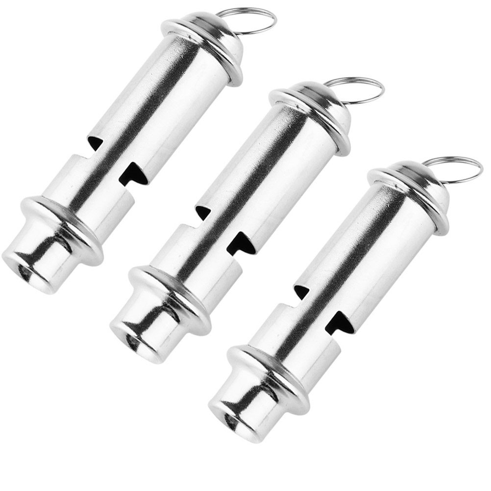 3個入り アウトドアサバイバルホイッスル ステンレス製 緊急 - Emergency Whistle Loud のレビューと価格