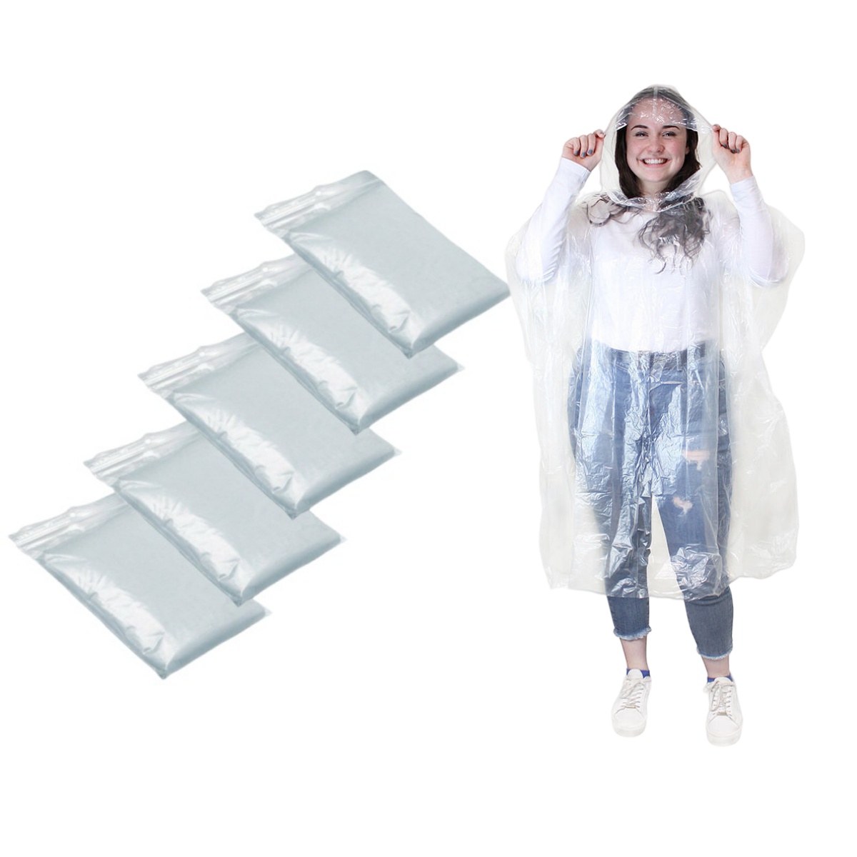 大人用の使い捨て防水レインコート,屋外ハイキング,山の旅,透 - Emergency Poncho Rain のレビューと価格